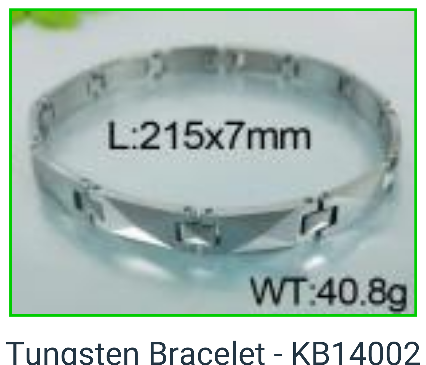 KB14002 -Tungsten Bracelet  KB14002 
